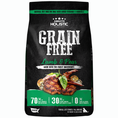Absolute Holistic Grain Free Lamb & Peas Dog Dry Food