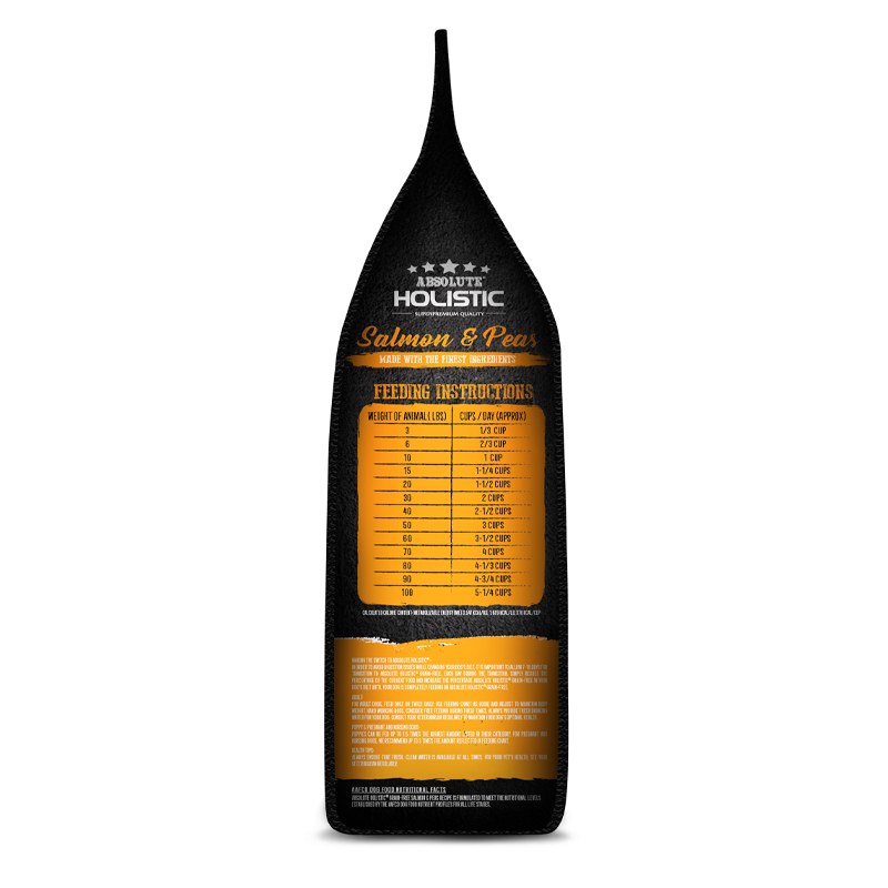 Absolute Holistic Grain Free Salmon & Peas Dog Dry Food