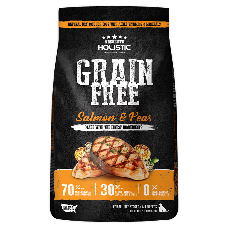 Absolute Holistic Grain Free Salmon & Peas Dog Dry Food