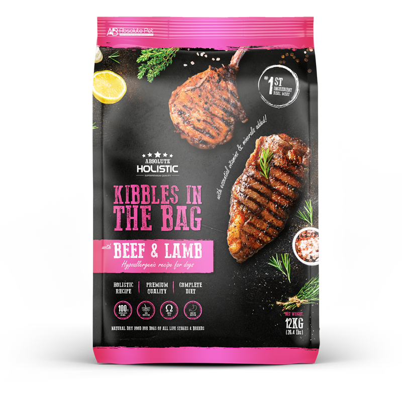 Absolute Holistic Kibbles In The Bag Beef and Lamb