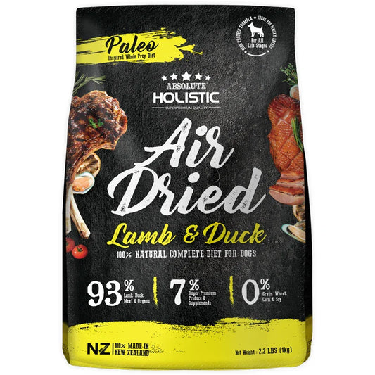 Absolute Holistic Air Dried Lamb & Duck 1kg