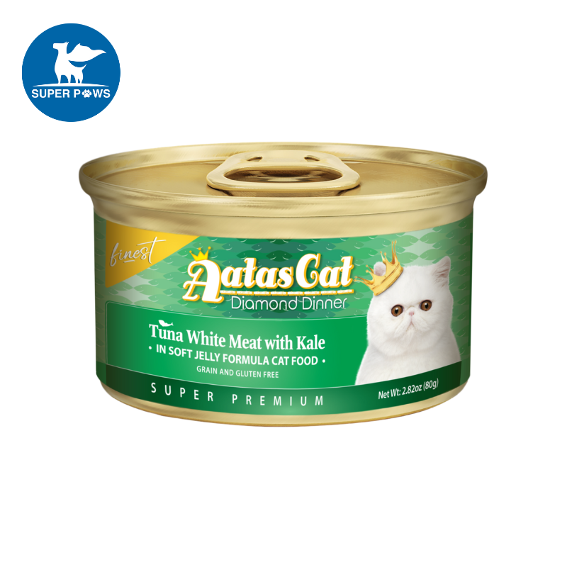 [Bundle of 24] Aatas Cat Finest Diamond Dinner 80g - Tuna with Kale