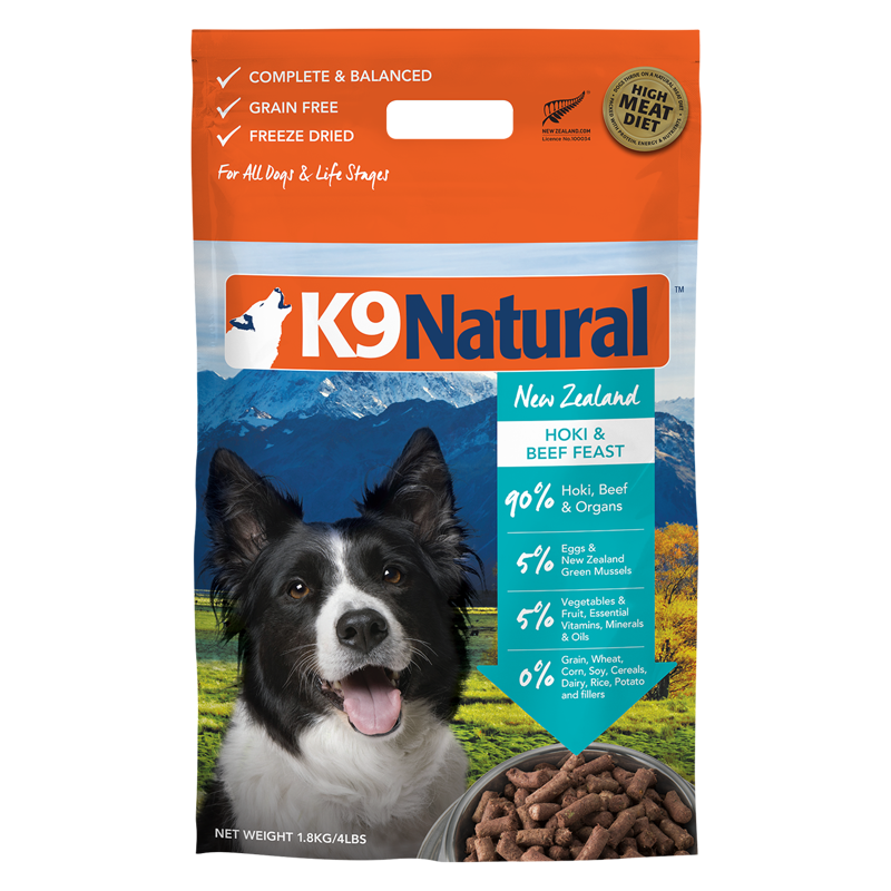 K9 Natural Freeze Dried - Hoki and Beef [3 Sizes]