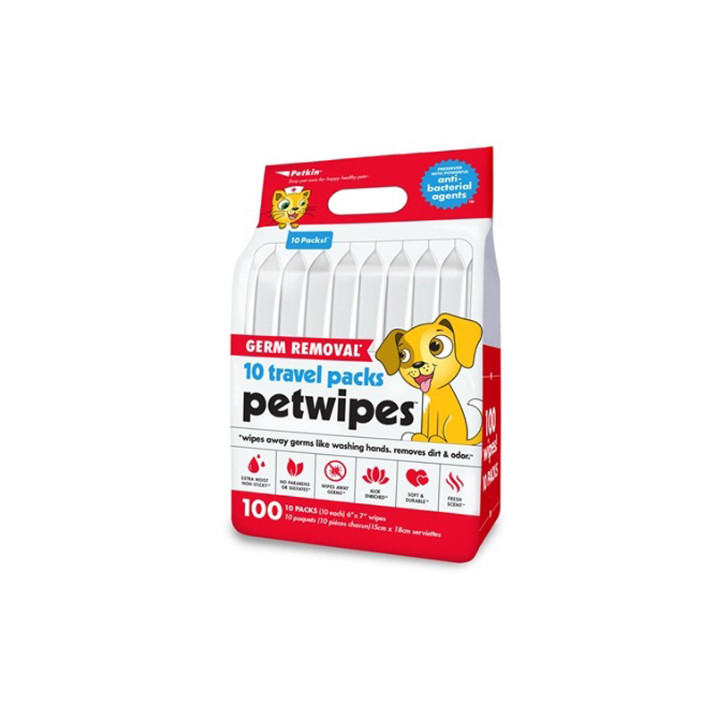 PetKin Germ Removal 10 Travel Pack