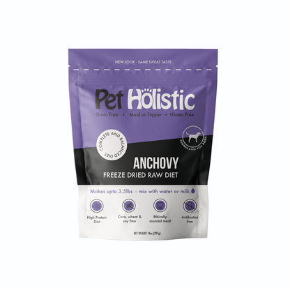 Pet Holistic Freeze Dried Canine Anchovy Raw Diet 14oz