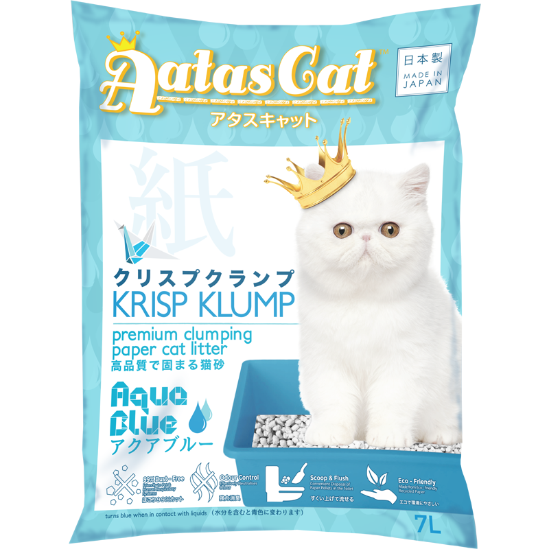 [4 Scents] Aatas Cat Krisp Klump Paper Cat Litter 7L