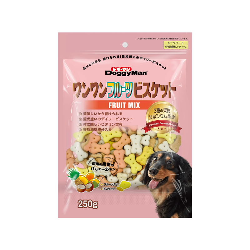 DoggyMan Bowwow Fruits Biscuit (250g)