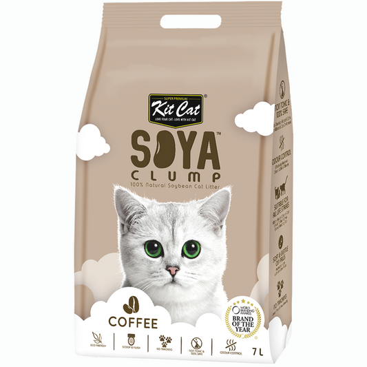Kit Cat Soya Clump Cat Litter 7L (Coffee)