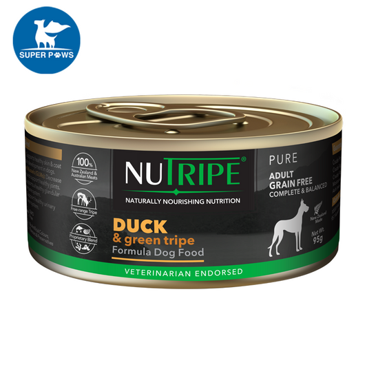 Nutripe Pure Duck & Green Tripe Canned Dog Food 95g