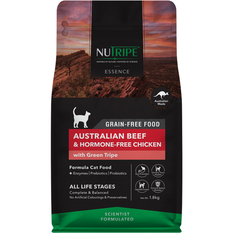 Nutripe Essence Cat Australian Beef & Hormone-Free Chicken with Green Tripe