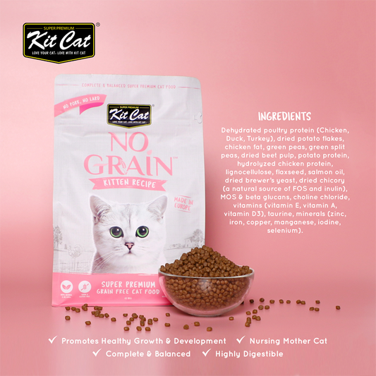 Kit Cat No Grain Dry Cat Food (Kitten)