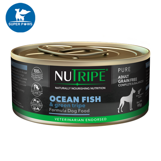 Nutripe Pure Ocean Fish & Green Tripe Canned Dog Food 95g