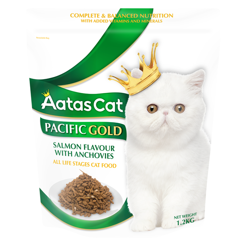 [2 Flavor] Aatas Gold Cat Dry Food 1.2kg