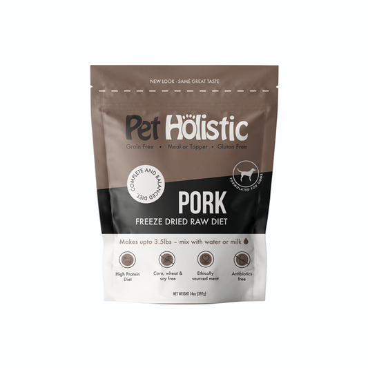Pet Holistic Freeze Dried Canine Pork Raw Diet 14oz
