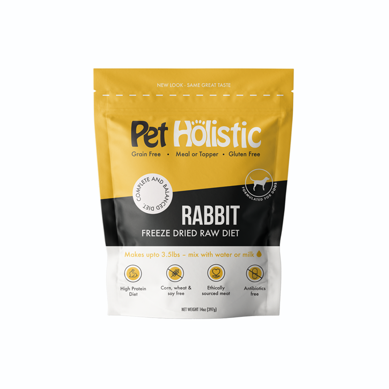 Pet Holistic Freeze Dried Canine Rabbit Raw Diet 11.5oz