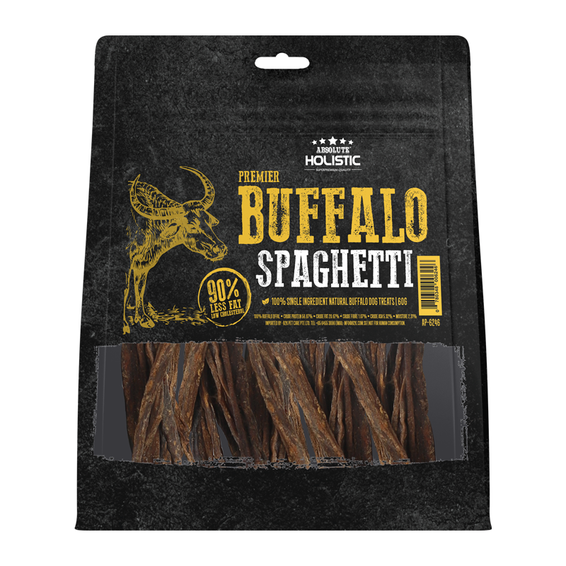 Absolute Holistic Premier Dog Treats - Buffalo Spaghetti
