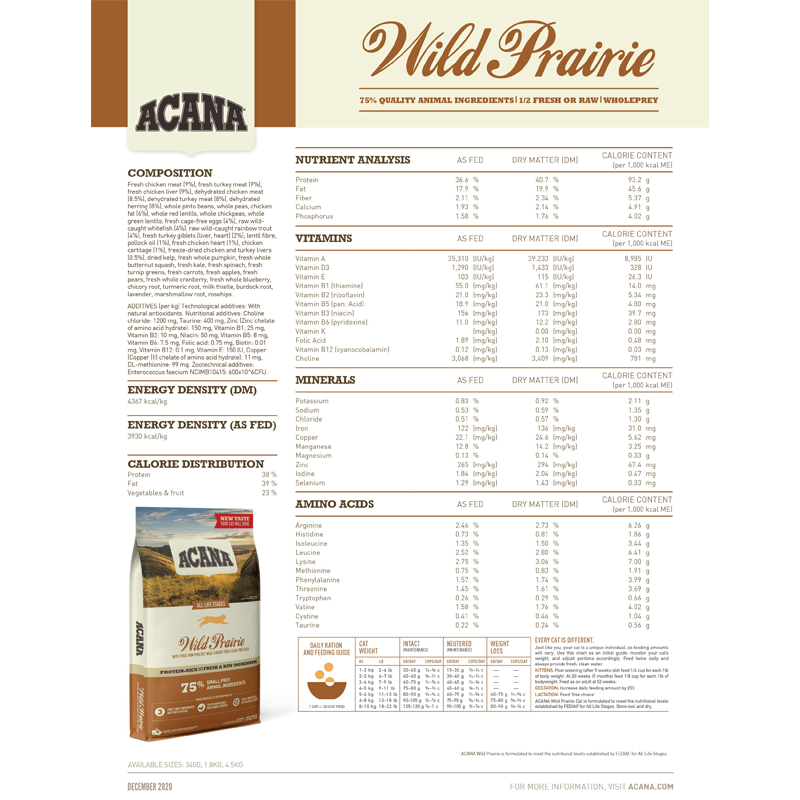 ACANA Wild Prairie Cat Dry Food